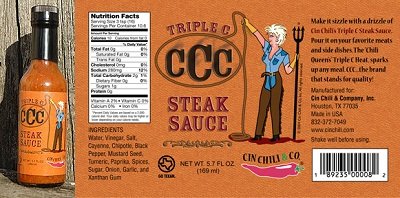 Cin Chili Triple C Steak Sauce