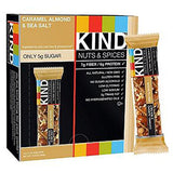 Kind Nuts & Spices , Caramel Almond Sea Salt, Count 12 (1.4-oz) - Healthy Snacks / Grab Varieties & Flavors
