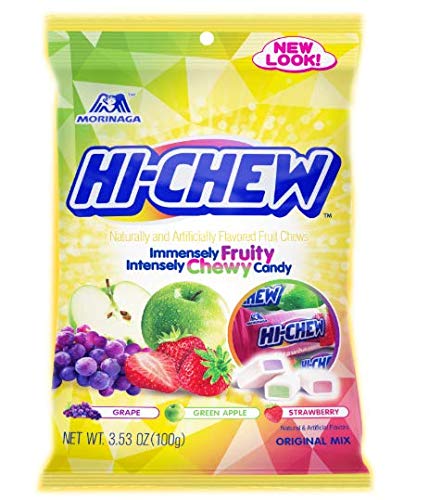 Hi Chew 6 Different Flavors Variety Pack (Superfruit Mix (New Flavor), Tropical Mix, Sweet and Sour, Strawberry, Original Mix, and Fizzies) (Pack