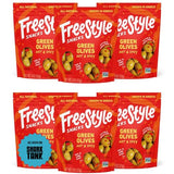 Freestyle Snacks Olive Snack Packs - As Seen on Shark Tank - Fresh Pitted Green Olives, Grown in Greece, All Natural, Non-GMO, Sugar-Free, Keto