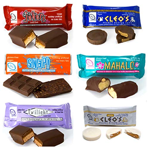 Go Max Go, Vegan Candy Bar, Variety Pack (Pack of 6)