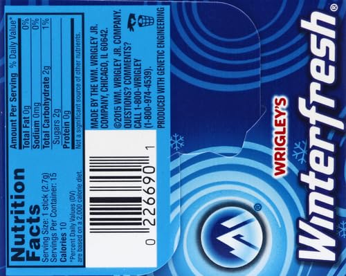 Wrigley's Winterfresh Gum Slim Pack - 15 CT