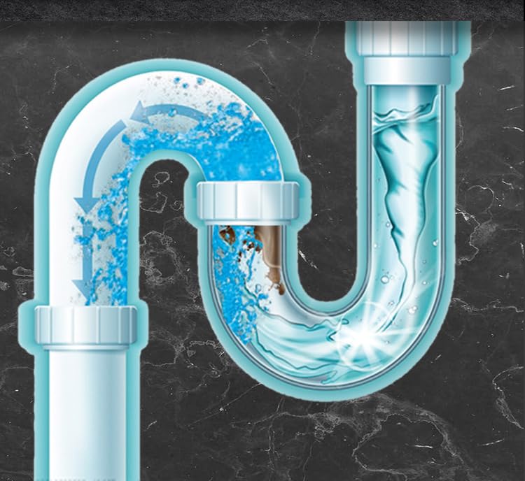 Strong pipeline dredging agent-Magic Powder Drainage Blockage Remover?Kitchen sink pipe powder deodorant toilet cleaner