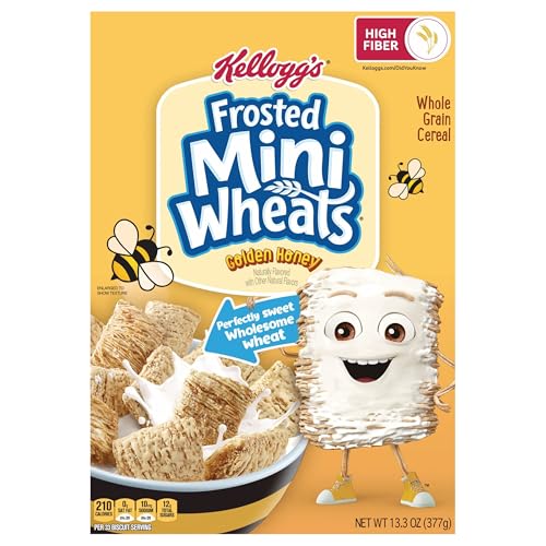 Kellogg'S, Cereal Frosted Mini Wheats Golden Honey, 13.3 Ounce