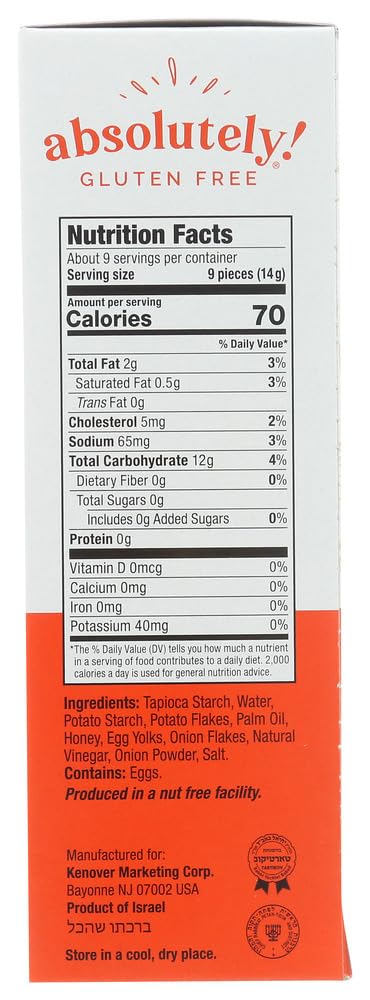 Absolutely Gluten Free Toasted Onion Crackers (Pack of 3)