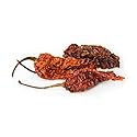 Essential Spice Dried Ghost Chilies (Bhut Jolokia) - Extreme Heat with Smoky, Slightly Sweet Flavor - Whole Dried Pods for Hot Sauces, Chili, Stews