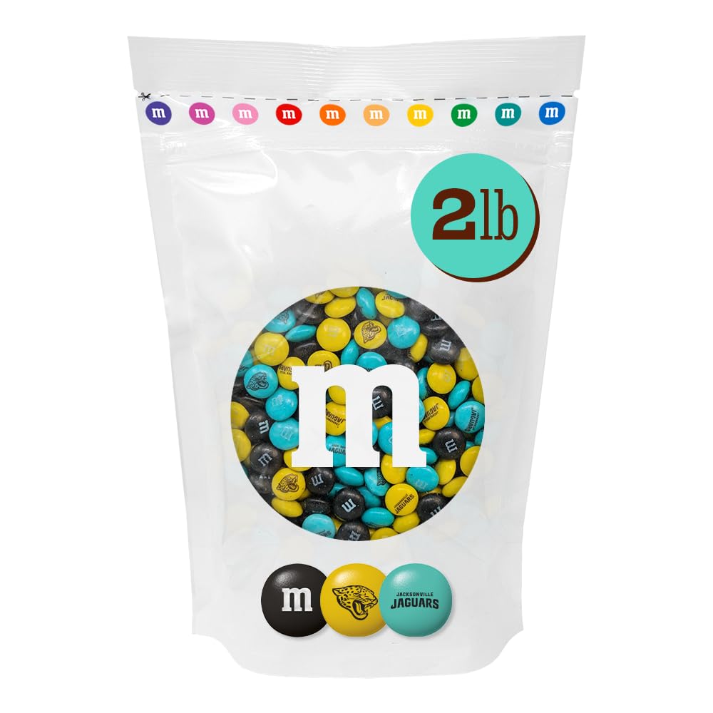 M&M'S NFL Jacksonville Jaguars Milk Chocolate, 2 lb Bulk Bag