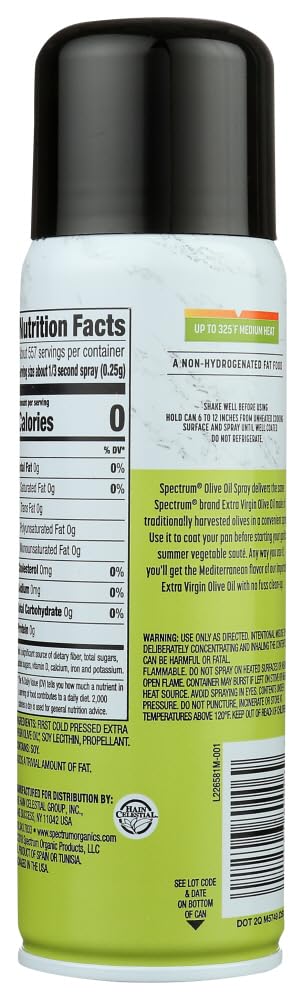Spectrum Extra Virgin Olive Oil Spray, 6-ounces (Pack of3)