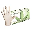 DASH AloePRO Natural Rubber Latex Exam Gloves - L | Powder-Free Medical Grade Gloves | Full Texture, Aloe-Infused Latex Gloves | 240mm Length, 1.5 AQL