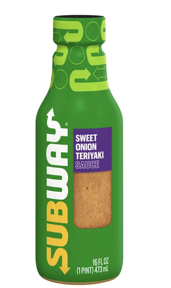 Subways Sweet Onion Teriyaki Sauce 16 oz Bottle w/Exit 28 Bargains Sticker