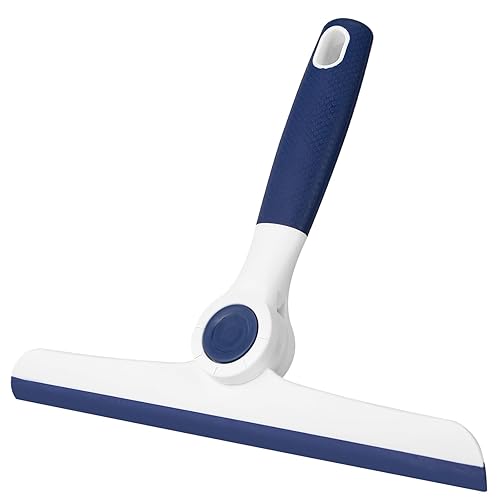 Window Squeegee for Glass Doors?All-Purpose 9.7” Window Cleaning Squeegee, Handheld for Windows, Car Windshields & More?Grey (9.5" Window Squeegee)