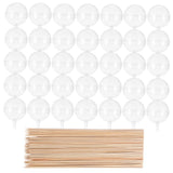 ARTIBETTER 100Pcs Chocolate Ball Wrapping Kit Chocolate Bouquet Holders with Sticks for Valentine Day Weddings and Celebrations DIY Candy Bouquet