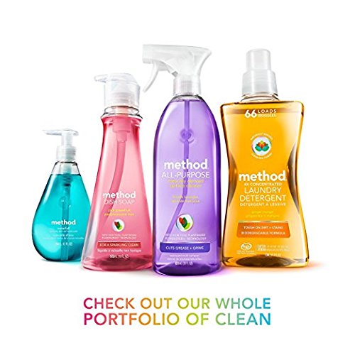 Method Naturally Derived Kitchen Essentials Bundle, Pink Grapefruit: Hand Soap 12 oz, Dish Soap 18 oz. & Surface Cleaner 28 oz.