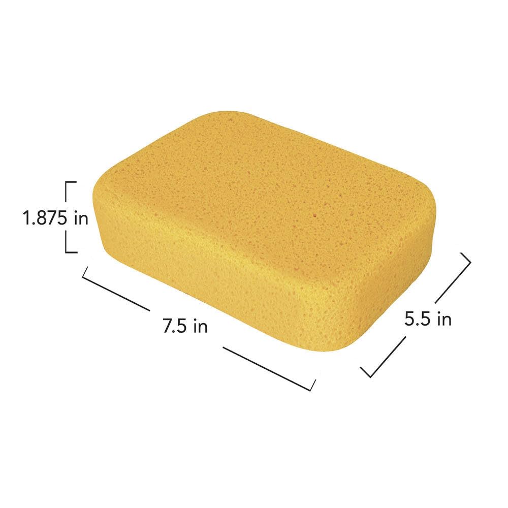 All Purpose Sponge, Heavy Duty, Ultra Performance, Extra Large 7.5” x 5.5” x 1.875” (6 Pack)