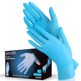 SereneLife Nitrile Disposable Latex & Powder Free Gloves - Great for Kitchens, Food Handling & Cleaning Supplies - Soft & Comfortable fit - Vinyl