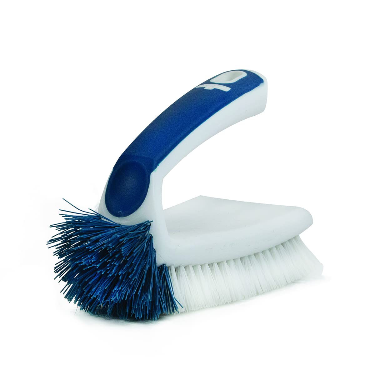 Unger Multi-Purpose Counter and Fixture Scrub Brush, Non-Slip Small Household Cleaning Supplies, Removes Dirt and Grime from Bathroom Sinks, Kitchen