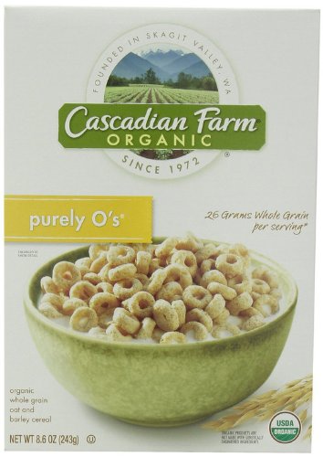 Cascadian Farm - Organic Purely O's Cereal, Organic, Whole Grain, 9 oz (Pack of 3)