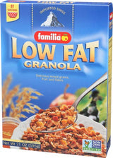 Familia Low-Fat Granola 21oz | Swiss Granola Cereal - Crunchy Toasted Grain and Fruit Flakes with Coconut and Honey (21-Ounce Box)