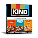 KIND Healthy Snacks Bars Variety Pack, Gluten Free, Low Sugar, High Fiber Snacks, Dark Chocolate Nuts & Sea Salt, Peanut Butter Dark Chocolate