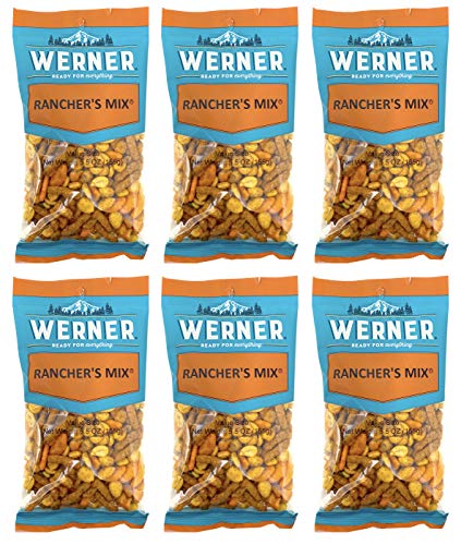 Werner Snacks Rancher’s Mix - Spicy Snack Mix with Habas Value Size 5.5 Ounces (Pack of 6)