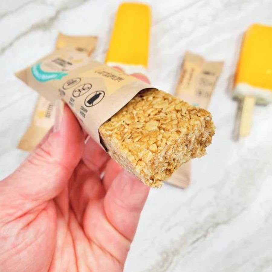 The Gourmet Granola | Orange Vanilla Granola Bars | Tastes Like an Orange Creamsicle | Tangy Flavor | Soft & Chewy | Gluten Free | Dairy Free & Soy