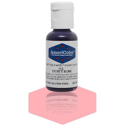 AmeriColor Dusty Rose Soft Gel Paste Food Color, .75 oz
