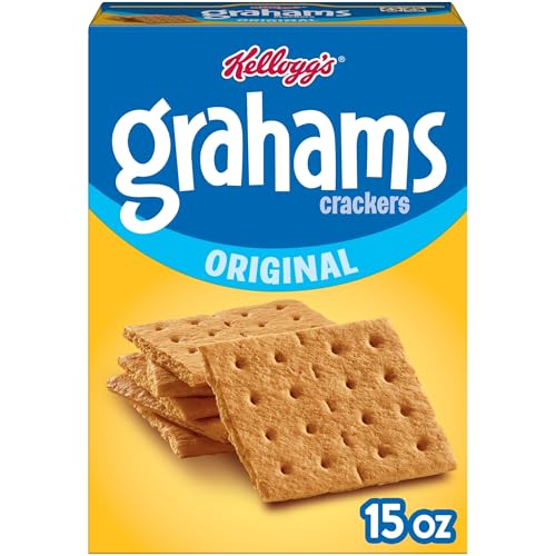Kellogg's Grahams Crackers, Original, Easy Snacks, 15oz Box
