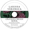 Orange Cream Soda Colombian Coffee (Single Serve K-Cup Pods) (Gourmet, Naturally Flavored, Whole Coffee Beans) (12 pods, ZIN: 575803)