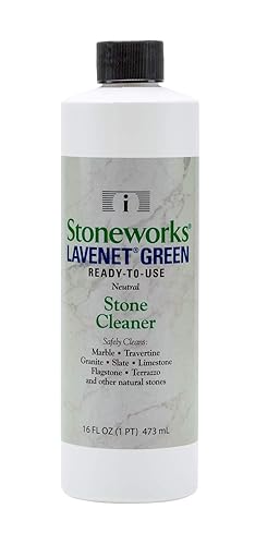 Lavenet Green Ready To Use (1 Pint) Neutral stone cleaner for marble, limestone, travertine, granite, slate, flagstone and other natural stones