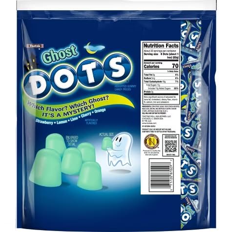 Ghost Dots 30 Count Mini Boxes Halloween Candy Bag