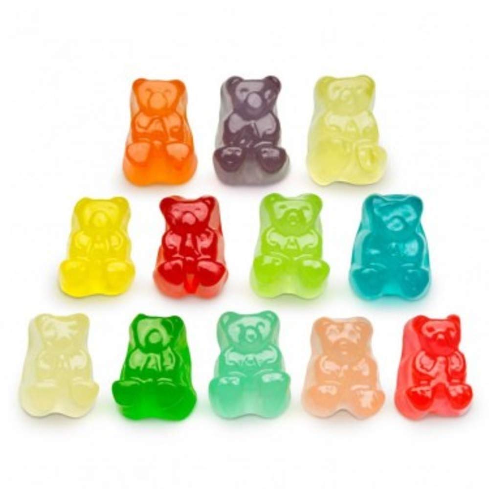 Flavorful, Fresh & Soft Gummi Bears, World's Best Gummy Candy in Bulk, 1 LB Pack of Gummy Bears (12 Flavor Mini Cubs)