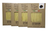Fettuccine with Truffle (Pack of 4) - Italian Truffle Pasta From the Region of Di Campofilone- Imported Italian Gourmet Egg Pasta- 8.8 ounces / 250