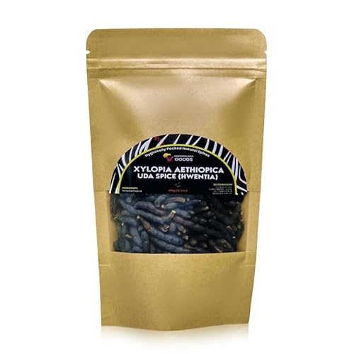 MOTHERLAND GOODS Hwentia Spice - African Grains of Selim, 4 oz UDA seed for Cooking and Flavour - Diarr is a Spice Similar To Black Pepper - For an
