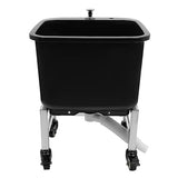 Freestanding Floor Mop Sink with Wheels, Commercial Plastic Mop Basin for Restaurant, RV, Garage, Balcony, Bathroom