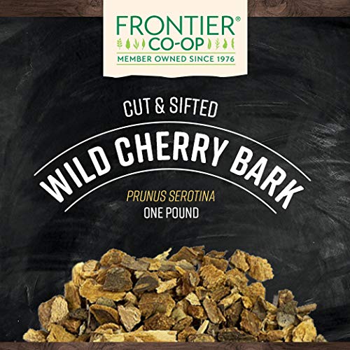 Frontier Co-op Wild Cherry Bark, 1lb Bulk Bag, Cut and Sifted - Natural Wild Crafted Herb - Perfect for Wild Cherry Bark Tea and Herbal Infusions