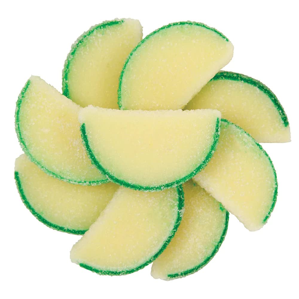NY Spice Shop Pear Fruit Slices Candy - 8 Ounce Sweet Flavor Chewy Jelly Fruit Slices Candy - Old Fashioned Sliced Pear Fruits Gummies - Gummies