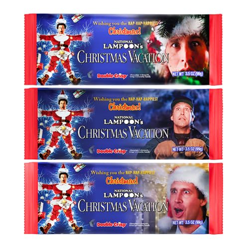 Palmer Milk Chocolate Christmas Vacation Bars, Crisp and Crunchy Candy, Individually Wrapped Holiday, Making Candy Fun Since 1948 (3.5oz, Pack of 18)