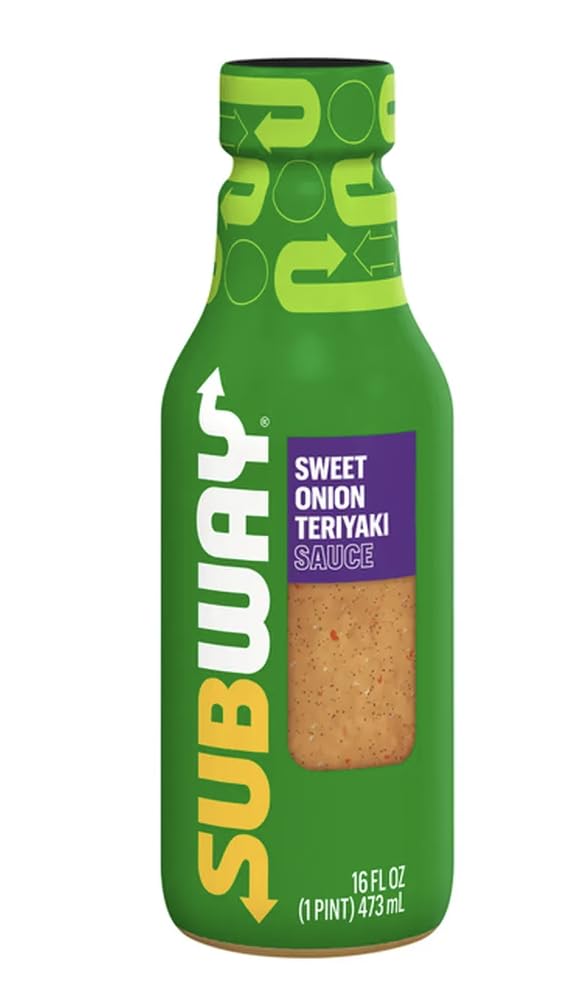 Subways Sweet Onion Teriyaki Sauce 16 oz Bottle w/Exit 28 Bargains Sticker