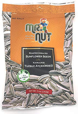 Mr Nut Roasted UNSALTED SunFlower Seeds 5 oz PACK of 5 (Aycicek cekirdegi)