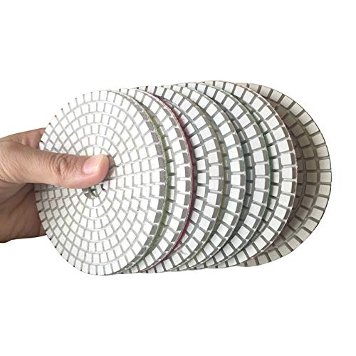 5" Marble Polish pad Tile Bathroom Scrubber scrubbing Cleaning pad 22+1 for Granite Quartzite Concrete Travertine Polisher Grinder