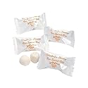 Fun Express Wedding Favors for Guests Bulk 100 - Thank You Buttermints Individually Wrapped Gold & White | Premium Butter Mints for Bridal Shower