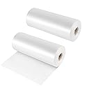 JOIKIT 2 Rolls 1000 Count 10 x 14 Inch Plastic Produce Bags on a Roll, Clear Food Storage Bag for Vegetable, Fruit, Kitchen Waste