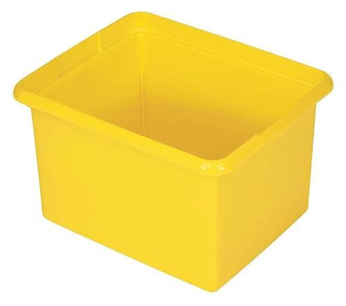 Rubbermaid Commercial Products Organizing Bin, Housekeeping Cart Accessories, 30 quart, Yellow
