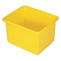 Rubbermaid Commercial Products Organizing Bin, Housekeeping Cart Accessories, 30 quart, Yellow