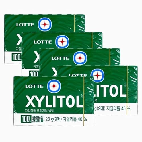 Korean Xylitol Chewing Gum?Intense Cool Mint Flavor for Fresh Breath, Perfect for Driving, Office & Casual Use, Imported Sugar-Free Gum, Long-Lasting