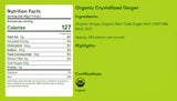 Nuts com Organic Crystallized Ginger - Premium Crystallized Ginger Pieces - Spicy & Sweet Candied Ginger Crystals - Dried Ginger Chunks, Root