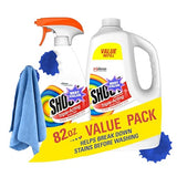 Shout Triple-Acting Laundry Stain Remover 60 fl. oz. refill + 22 fl. oz. trigger plus cleaning Towels