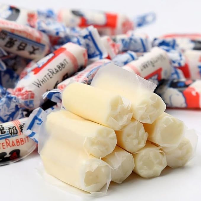 White Rabbit Toffee Childhood Tastes Toffee Small Gifts Snacks Shanghai Specialties White Rabbit Creamy Candy 17.7 Oz(500 Gram) (1.1 Pound (Pack