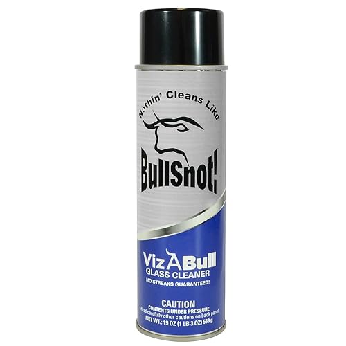 Bullsnot VizABull Glass Cleaner 10899014 Car Window Cleaner and Glass Cleaner Spray - Detail Spray for Auto and Truck 19oz