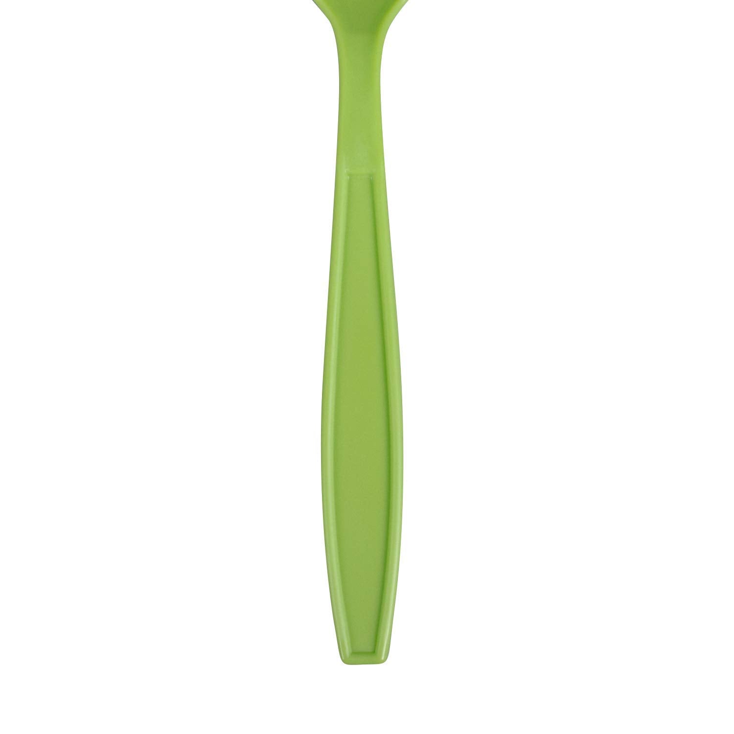 Karat U2033 (Green) 6.1" PP Extra-Heavy Weight Disposable Teaspoon, Green (Pack of 1000)